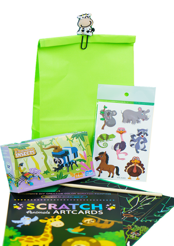 Animal Paper Clip- Pre Filled Paper Party Bag - Little Party Stop