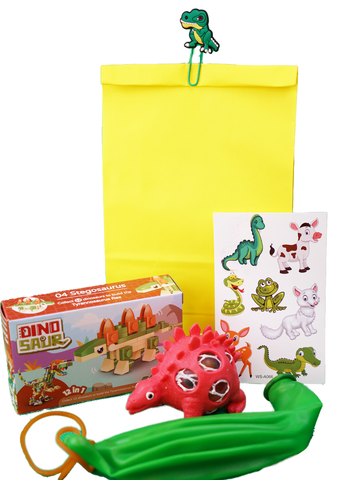 Dinosaur Paper Clip- Pre Filled Paper Party Bag - Little Party Stop