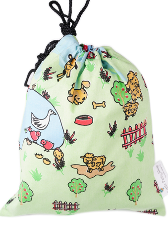 Farm Animal Fabric Party Bag - Little Party Stop