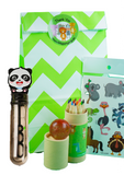 Animal Green Chevron-Pre Filled Paper Party Bag - Little Party Stop
