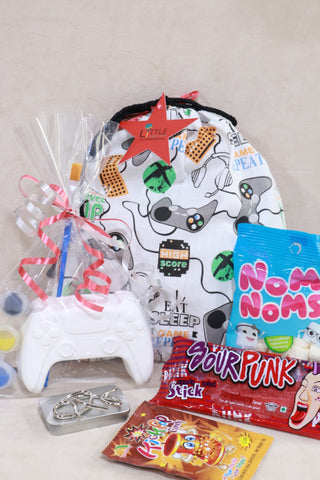 Gaming- Pre Filled Printed Fabric Party Bag