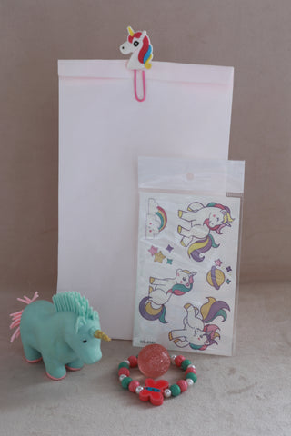 Unicorn Paper Clip-Pre Filled Paper Party Bag