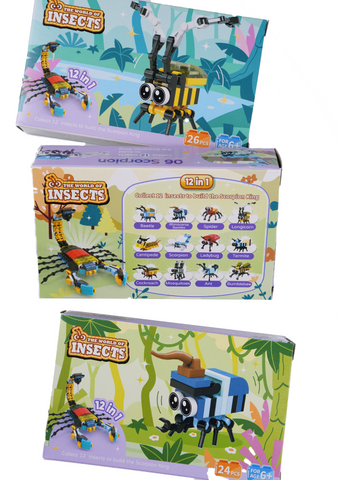 Insects Mini Brick - Little Party Stop