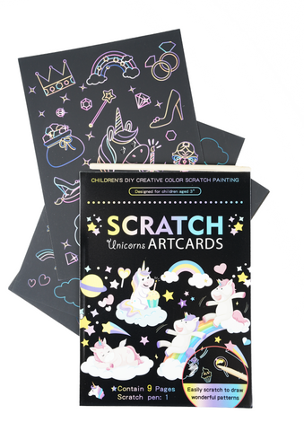 Unicorn Scratch Art Card - Little Party Stop