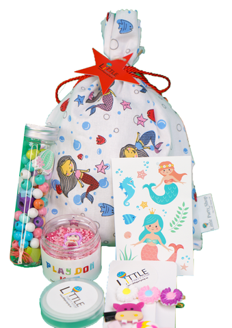 Mermaid- Pre Filled Printed Fabric Party Bag - Little Party Stop