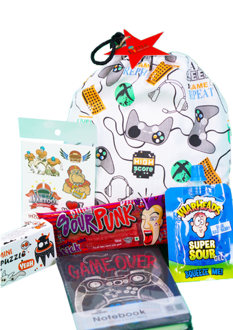 Gaming- Pre Filled Printed Fabric Party Bag - Little Party Stop