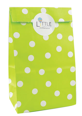 Green Spots Party Bag - Little Party Stop