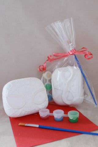 Superhero Ceramic Painting Kit in Cello Bag