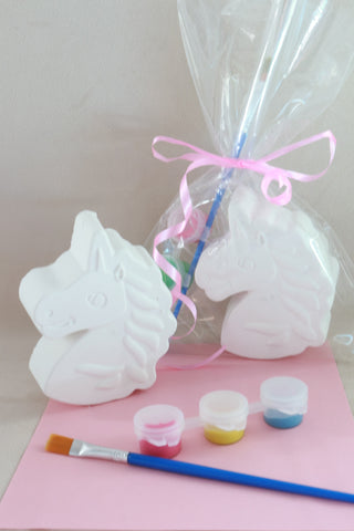 Unicorn Ceramic Painting Kit in Cello Bag