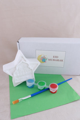 Eid Ceramic Painting Kit(Star with Mosque)