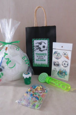 Football Pre Filled Handle Paper Bag