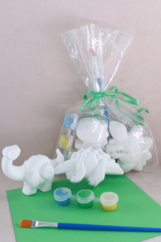 Dinosaur Ceramic Painting Kit in Cello Bag