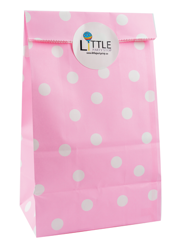Pink Spots Party Bag - Little Party Stop