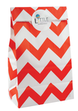 Red Chevron Party Bag - Little Party Stop