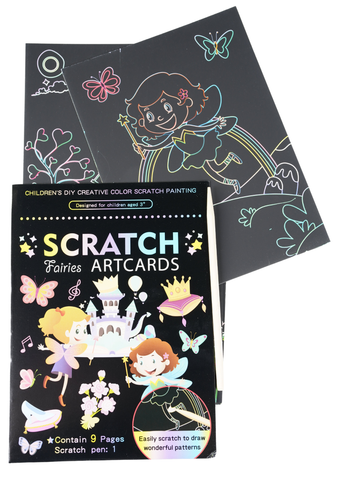 Fairy Scratch Art Card - Little Party Stop