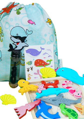 Under The Sea- Pre Filled Printed Fabric Party Bag - Little Party Stop