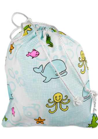 Sea Life Fabric Party Bag - Little Party Stop